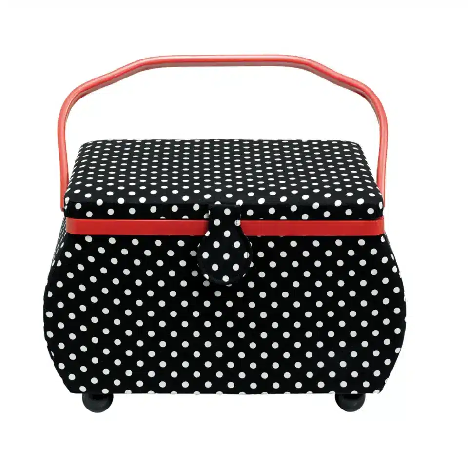 Costurero Polka Dots negro/blanco L Prym 612246