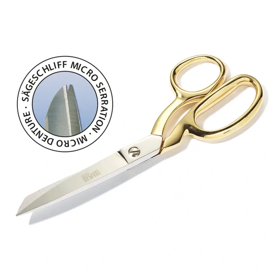 Tijera de sastre Gold Edit. Micro Serration 8'' 20 cm Prym 610565