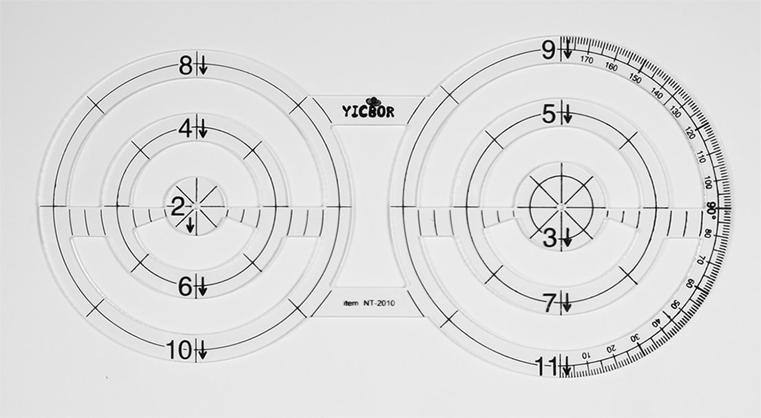 Regla círculos dobles 099241C