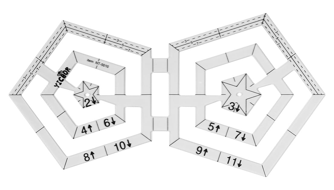 Regla pentágonos dobles 099241F