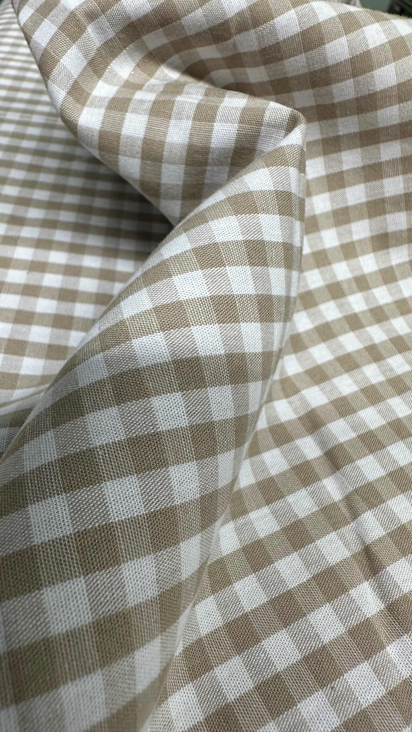 TEJIDO VICHY COLOR BEIGE 2004