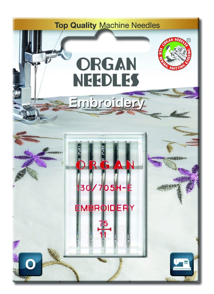 Agujas para Maquina de coser ORGAN EMBROIDERY 130/705H-E  75-Ref.5470075BL