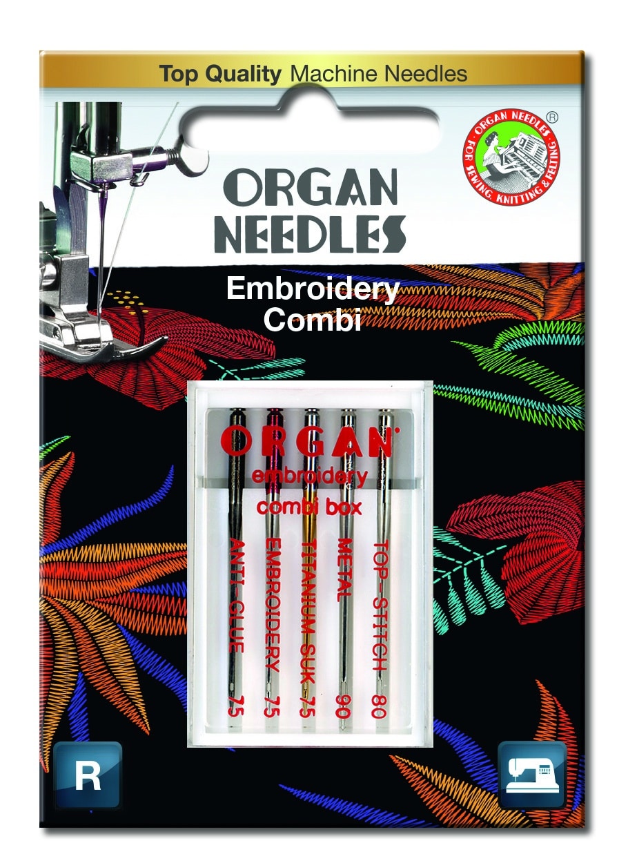 Agujas para Maquina de coser ORGAN EMBROIDERY COMBI  Ref.5118000BL