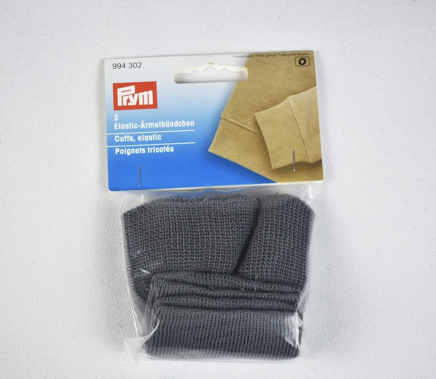 Puños punto elástico Gris 9cm Prym 994302